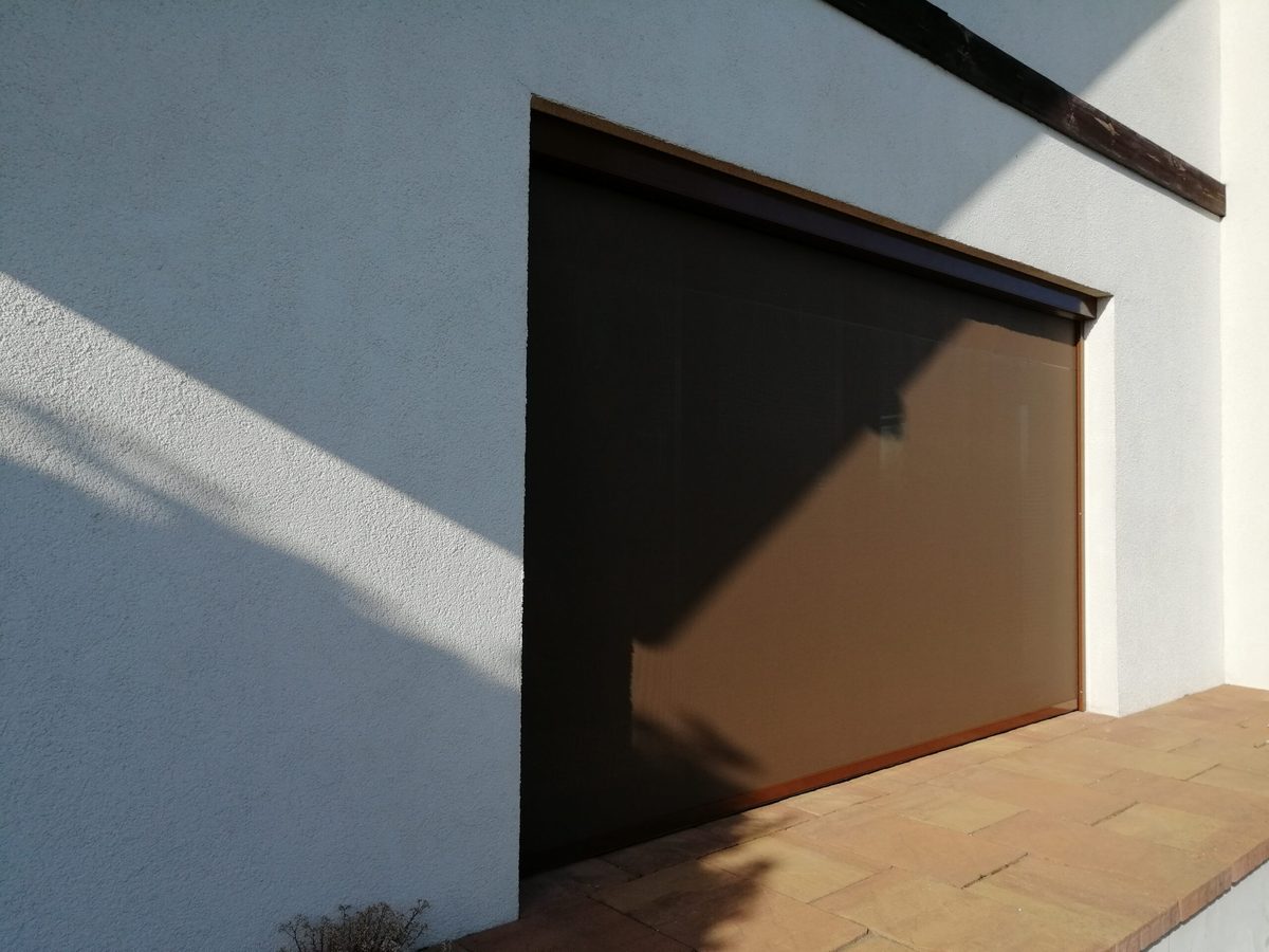 Store ZIP exterieur grande baie pose renovation facade contemporaine Essonne