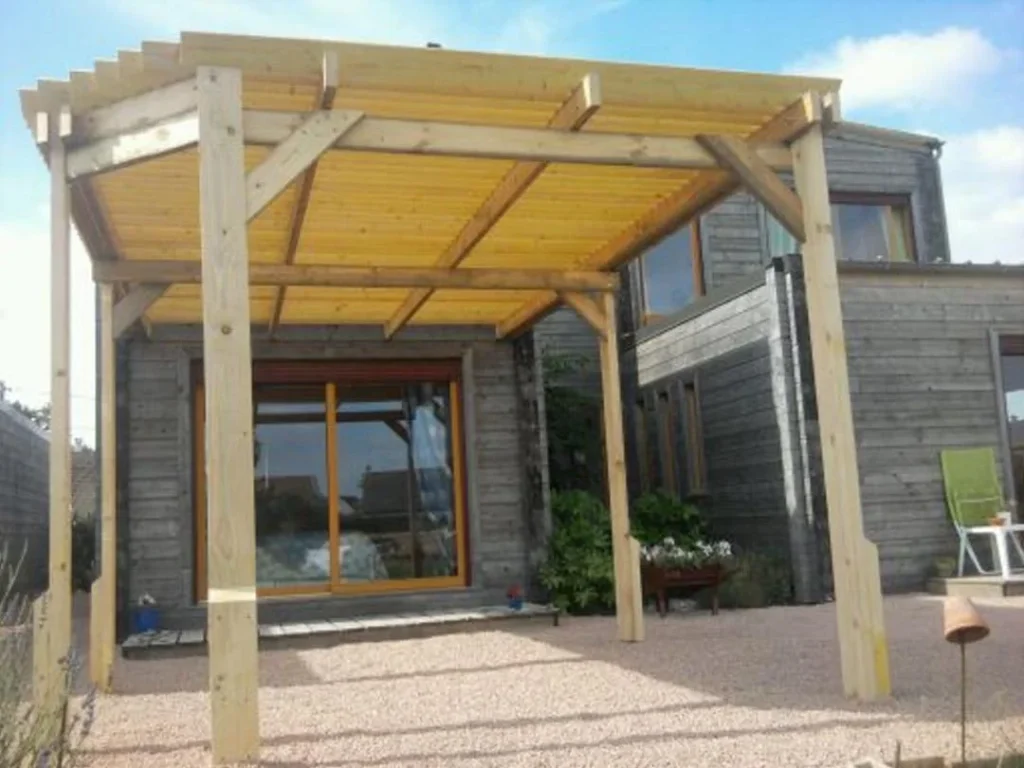 Pergola bioclimatique sur mesure - réalisation Nantes (Pays de la Loire)